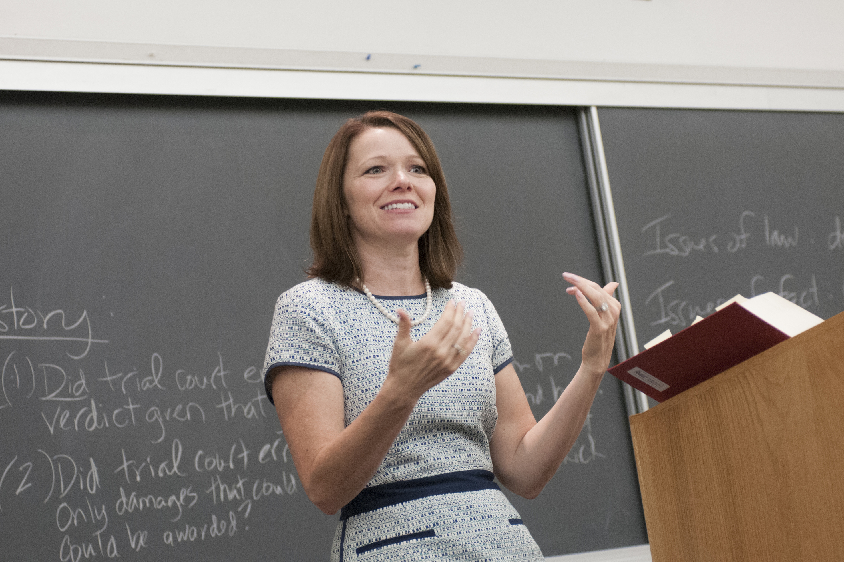 Photo of Professor Christina Bohannan teaching