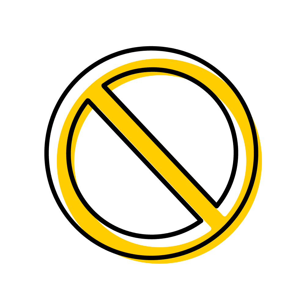 icon indication access error.