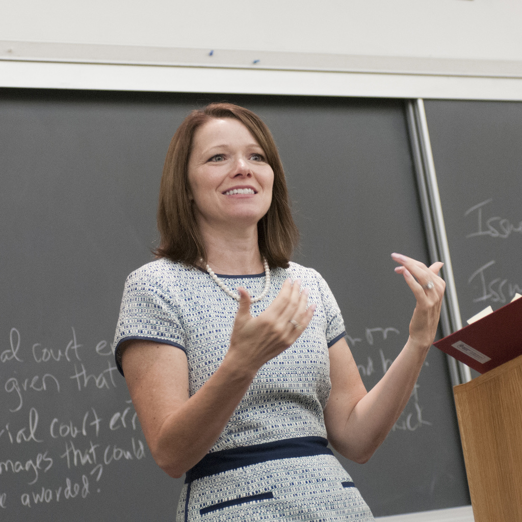 Photo of Professor Christina Bohannan teaching