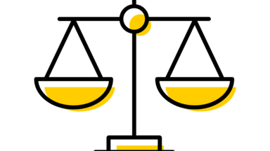 Icon of the scales of justice